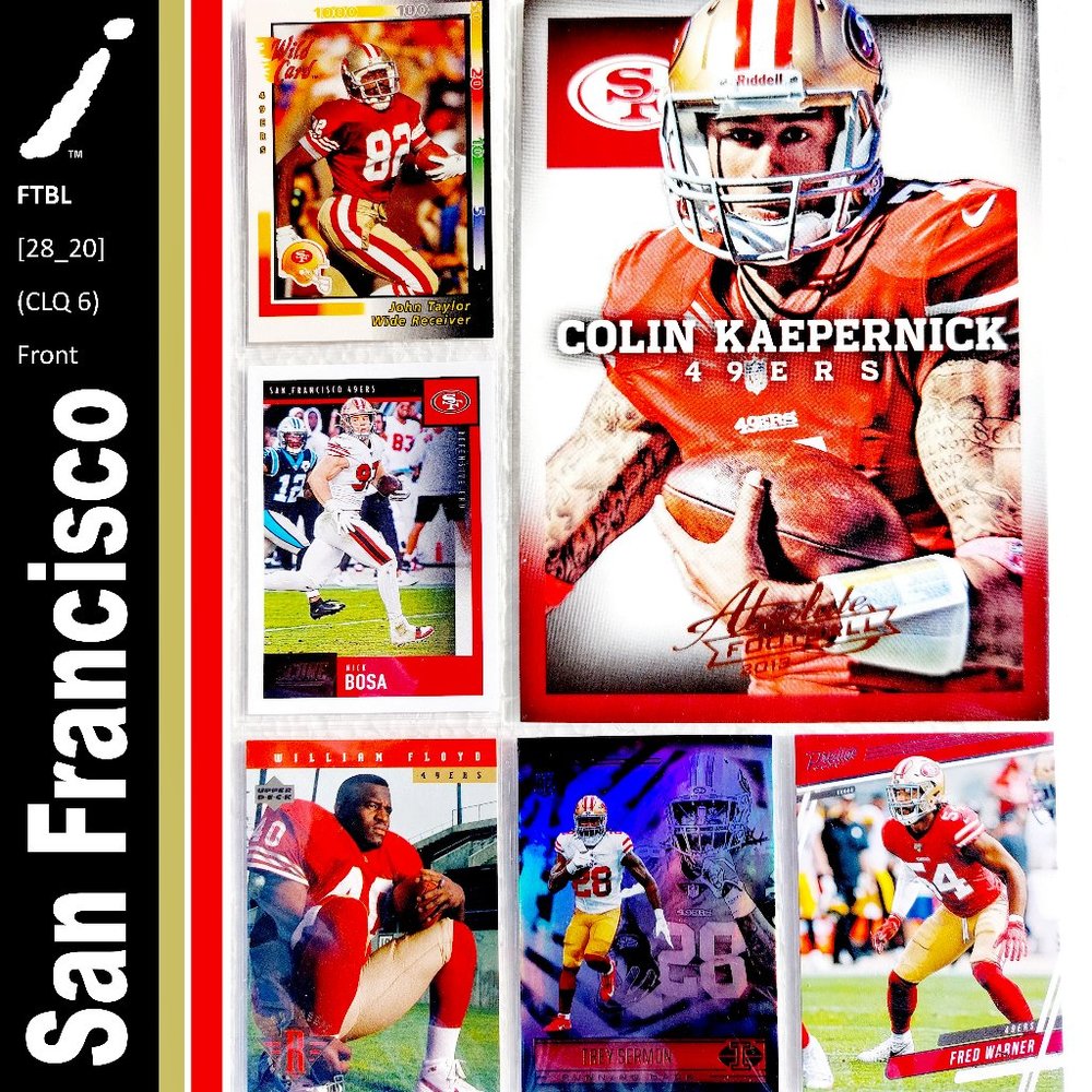San Francisco 49ers 6 Card Lot - FTBL [28_20]